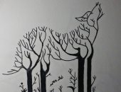 "خالد" ابن دمياط يشارك اليوم السابع رسوماته مستخدمًا الأقلام الرصاص والحبر