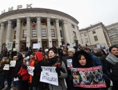 صور.. تظاهر نشطاء منظمات حقوق الحيوان ضد قانون السيرك فى أوكرانيا