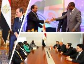 5 زيارات للسيسي إلى أديس أبابا.. إثيوبيا طمأنت المصريين: لا نقف ضد حقوقكم التاريخية فى النيل ونلمس صدق نواياكم ولن نضر بمصالحكم.. والرئيس للإثيوبيين: لا نقف ضد مشروعات التنمية ونعاملكم بيد ممدودة وقلب مفتوح