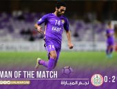 حسين الشحات أفضل لاعب فى العين الإماراتى أمام المالكية البحرينى