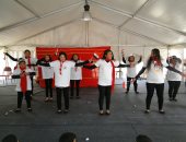 صور.. مسابقات وورش وعروض فنية فى مخيم الطفل بمعرض الكتاب