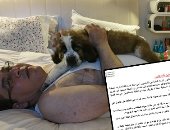 فيديو وصور.. موجة سخرية من أيمن نور بعد صورة حضن الكلب: أنا كمان بحب شحيبر