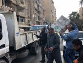 إزالة عربات الباعة الجائلين وإشغالات الطريق شرق الإسكندرية