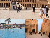 صور.. تدفقات سياحية بجنوب مصر و36 ألف سائح زاروا الأقصر.. 80% نسبة الإشغال بأسوان.. الغردقة تستقبل رحلات دولية.. شركات عالمية تحتفل بتأسيسها أمام المعابد الفرعونية.. واحتفالات خاصة لتعامد الشمس على أبو سمبل