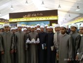 طلاب معهد العلوم الإسلامية يزورون جناح الأزهر بمعرض الكتاب ويشاركون بفعالياته