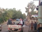 عربات نصف نقل تنقل المواطنين بقرية البيضا بالبحيرة ومطالب بتطوير الطرق