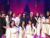 وزيرة الثقافة وهبة مجدى وعمرو مصطفى وتامر حسين يشاهدون مسرحية "سلم نفسك"