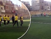 20 فتاة يتمردن على عادات الصعيد بأول فريق كرة قدم نسائية بالمنيا.. يلعبن بالدورى الممتاز (ب) ويحلمن بلقاء الأهلى والزمالك.. اللاعبات: نعتمد على الجهود الذاتية.. واستطعنا تغيير صورة البنت الصعيدية