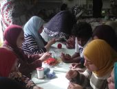 صور.. طلاب مدارس فى مخيم طفل قصور الثقافة بمعرض الكتاب 