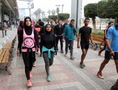 فيديو وصور.. حملة تحدى عبور مصر تصل مركز شباب الجزيرة 