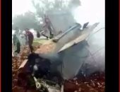 فيديو.. لحظة اشتعال النيران فى الطائرة الإسرائيلية بعد سقوطها