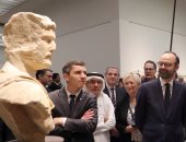 صور.. رئيس الوزراء الفرنسى يزور متحف اللوفر أبوظبى