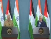 أبو مازن: مستعدون للدخول فى عملية تفاوضية.. وأشكر الهند لمساندتها قضيتنا