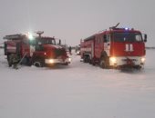 بث مباشر لموقع تحطم الطائرة الروسية فى مقاطعة موسكو