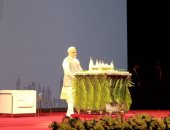 صور.. رئيس وزراء الهند يفتتح قمة الحكومات ومعبدا هندوسيا فى الإمارات