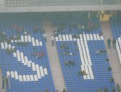 شاهد.. مشجعو الأهلى فى مدرجات استاد القاهرة بعد قرار عودة الجماهير