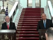 وزير خارجية أمريكا فى مؤتمر صحفى مع سامح شكرى: مصر تتعامل مع إرهاب داعش وحدها وندعمها فى عمليات سيناء.. نشجع المصريين على المشاركة فى انتخابات الرئاسة الشفافة.. شكرى: الحوار الاستراتيجى مع واشنطن منتصف 2018