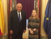 سامح شكرى يلتقى رئيسة مجلس النواب الإسبانى خلال زيارته لمدريد.. صور