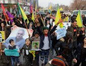 صور.. تظاهر أكراد العراق تضامنا مع رئيس حزب العمال الكردستانى المحتجز بتركيا
