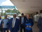 سفير مصر بزامبيا يستقبل بعثة المصرى بمطار لوساكا