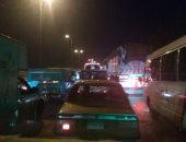 كثافات مرورية بكوبرى أكتوبر و شارع البطل أحمد عبد العزيز بسبب الإصلاحات