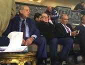 صور.. عبد السلام وكردى فى مقصورة مباراة المقاصة وبطل السنغال