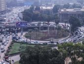 النشرة المرورية.. كثافات متحركة بمعظم محاور وميادين القاهرة والجيزة