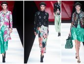 الفلورال يكسب.. شاهد كولكشن "جورجيو أرمانى" لربيع 2018