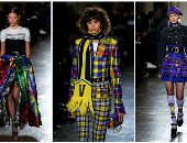 بالكاروهات والهاى ويست.. أزياء التسعينيات فى عروض فيرساتشى لشتاء 2018