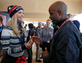 صور.. إيفانكا ترامب تحتفل مع متسابق أمريكى حصل على ذهبية فى الأولمبياد