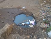 صور.. أهالى قرية بسنديلة بالدقهلية يعانون من انتشار مياه الصرف بالشوارع