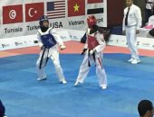 منة وأيمن يضمنان ميداليتين لمصر فى بطولة مصر الدولية للتايكوندو 