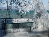 صور.. عاصفة ثلجية تغطى الأخضر واليابس فى سويسرا