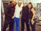 الصدفة تجمع محمد إمام وغادة عادل وأحمد السقا فى الجيم