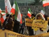 صور.. تظاهرات بجنيف رفضا لمشاركة وزير العدل الإيرانى فى اجتماع أممى