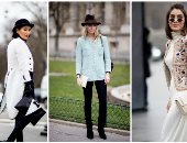 الفستان القصير موضة ستايل الشارع بأسبوع الموضة فى باريس