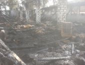 صور.. حريق هائل يلتهم 7 آلاف دجاجة فى مزرعة بكفر الشيخ