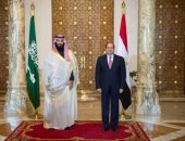 السيسي وولى العهد السعودى يصلان الجامع الأزهر.. والإمام الأكبر يستقبلهما