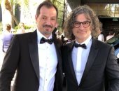 عادل كرم والمخرج زياد الدورى فى حفل الأوسكار بفيلم "القضية 23"