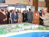 بدء فعاليات تفقد السيسى وبن سلمان عدد من مشروعات الإسماعيلية بتلاوة القرآن (صور)