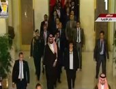 وزيرة الثقافة ترافق ولى عهد السعودية بدار الأوبرا لمشاهدة أحد العروض الفنية