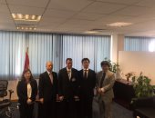 سفير اليابان ووفد جايكا يتفقدان مشروع مبنى الركاب الجديد بمطار برج العرب