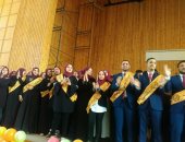 صور .. جامعة المنوفية تنظم حفل تنصيب اتحاد طلاب كلية الآداب 