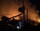 صور.. حريق هائل يلتهم 150 منزلا ويشرد أكثر من 400 أسرة فى الفلبين