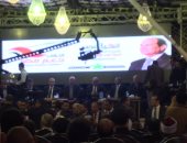 صور.. انطلاق مؤتمر دعم مصر لتأييد السيسي بطنطا بأغنية الصاعقة "قالوا أيه"