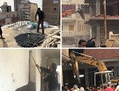صور.. حصاد اليوم الخامس لحملات إزالة المبانى المخالفة بالإسكندرية.. الأجهزة الأمنية والمحافظة تظهر العين الحمرا للمخالفين.. وهدم 105 عقارات مخالفة بالأحياء.. واسترداد أكثر من 13 ألف متر من أراضى الدولة غربا