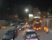 صور.. مسيرة بالسيارات فى الغردقة لدعم السيسى بانتخابات الرئاسة