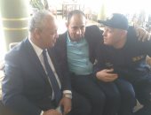 وصول مصطفى بكرى وقيادات حماة الوطن للمشاركة بمؤتمر دعم السيسي بالمنوفية 