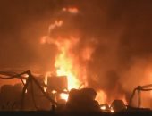 إصابة 8 أشخاص باختناق فى حريق مصنع بمدينة السادات بالمنوفية