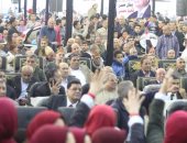 أهالي ديرب نجم بالشرقية يبايعون الرئيس السيسي لفترة رئاسية ثانية